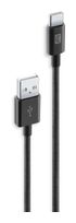 Cellular Line Stecker Rundkabel USB A auf USB C bis 15 W 1,5 m  Braided Data Cable (Schwarz) f&uuml;r 12,99 Euro