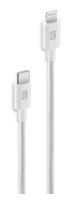 Cellular Line Stecker Lightning auf USB C bis 30 W 1,5 m  Braided Data Cable (Weiß) f&uuml;r 17,96 Euro