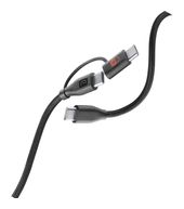 Cellular Line Stecker Rundkabel USB C auf USB C bis 60 W 1,5 m  Data Security Cable (Schwarz) f&uuml;r 16,46 Euro