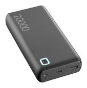 Cellular Line 20000 mAh Powerbank USB Typ-C  Essence Turbo (Schwarz) f&uuml;r 25,96 Euro