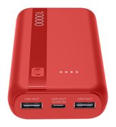 Cellular Line 10000 mAh Powerbank USB Typ-C  Essential (Rot) f&uuml;r 19,46 Euro