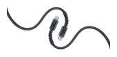 Cellular Line Stecker USB C auf USB C bis 60 W 1,5 m  Flexi Braided Data Cable (Schwarz) f&uuml;r 14,99 Euro