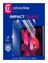 Cellular Line Klare Bildschirmschutzfolie aus gehärtetes Glas 9H für Apple iPad Air 11'' (2024) bis 27,9 cm (11") Kratzresistent, Schockresistent  Impact Glass (Transparent) f&uuml;r 22,96 Euro