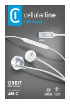 Cellular Line In-Ear Kopfhörer Kabelgebunden USB Typ-C  Orbit (Weiß) f&uuml;r 21,96 Euro