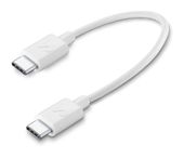 Cellular Line Stecker USB C auf USB C bis 60 W 0,15 m  Power Cable (Weiß) f&uuml;r 9,99 Euro