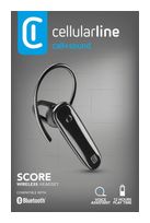 Cellular Line In-Ear Bluetooth Kopfhörer kabellos  Score (Schwarz) f&uuml;r 19,96 Euro