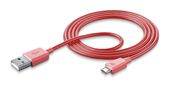 Cellular Line Stecker USB A auf Micro-USB B 1 m  Stylecolor Cable (Pink) f&uuml;r 9,99 Euro