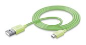 Cellular Line Stecker USB A auf Micro-USB B 1 m  Stylecolor Cable (Grün) f&uuml;r 9,99 Euro