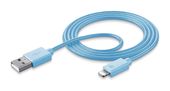 Cellular Line Lightning auf USB A 1 m  Stylecolor Cable (Blau) f&uuml;r 20,96 Euro