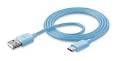 Cellular Line USB A auf 1 m  Stylecolor Cable (Blau) f&uuml;r 9,99 Euro