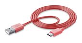 Cellular Line USB A auf 1 m  Stylecolor Cable (Pink) f&uuml;r 9,99 Euro