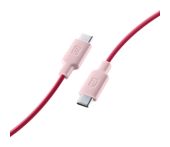 Cellular Line Stecker USB C auf USB C bis 60 W 1 m  Stylecolor Cable (Pink) f&uuml;r 12,99 Euro