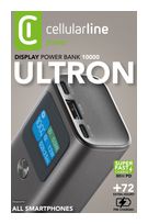 Cellular Line 10000 mAh Powerbank USB Typ-C  Ultron (Schwarz) f&uuml;r 45,96 Euro
