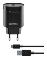 Cellular Line USB Charger Kit 18W - USB-C - Huawei, Xiaomi, Wiko, Asus and other smartphone f&uuml;r 18,96 Euro