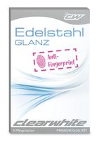 CLEARWHITE Edelstahlglanz, 5 Tücher f&uuml;r 9,99 Euro