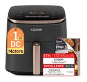 Cosori Heißluftfritteuse 6 l 1725 W (Schwarz, Rosa-Goldfarben) Turbo Blaze Chef Edition f&uuml;r 133,96 Euro