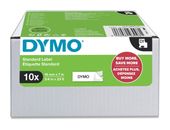 Dymo DYMO Original D1-Etikettenband | schwarz auf weiß | 19 mm x 7 m | selbstklebendes Schriftband | für LabelManager-Beschriftungsgerät | 10 D1 Etikettenkassetten f&uuml;r 180,96 Euro