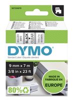 Dymo DYMO Original D1-Etikettenband | schwarz auf transparent | 9 mm x 7 m | selbstklebendes Etikettenband | für LabelManager-Beschriftungsgerät f&uuml;r 21,96 Euro