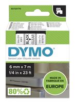 Dymo DYMO Original D1-Etikettenband | schwarz auf transparent | 6 mm x 7 m | selbstklebendes Schriftband | für LabelManager-Beschriftungsgerät f&uuml;r 20,46 Euro