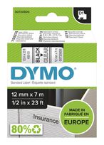 Dymo DYMO Original D1-Etikettenband | schwarz auf transparent | 12 mm x 7 m | selbstklebendes Schriftband | für LabelManager-Beschriftungsgerät f&uuml;r 22,96 Euro