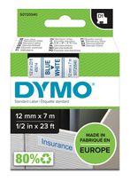 Dymo DYMO Original D1-Etikettenband | blau auf weiß | 12 mm x 7 m | selbstklebendes Schriftband | für LabelManager-Beschriftungsgerät f&uuml;r 19,39 Euro