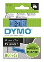 Dymo DYMO Original D1-Etikettenband | schwarz auf blau | 12 mm x 7 m | selbstklebendes Schriftband | für LabelManager-Beschriftungsgerät f&uuml;r 19,39 Euro