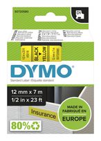 Dymo DYMO Original D1-Etikettenband | schwarz auf gelb | 12 mm x 7 m | selbstklebendes Schriftband | für LabelManager-Beschriftungsgerät f&uuml;r 19,39 Euro