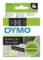 Dymo DYMO Original D1-Etikettenband | weiß auf schwarz | 12 mm x 7 m | selbstklebendes Schriftband | für LabelManager-Beschriftungsgerät f&uuml;r 19,39 Euro