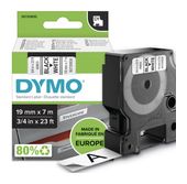 Dymo DYMO Original D1-Etikettenband | schwarz auf weiß | 19 mm x 7 m | selbstklebendes Schriftband | für LabelManager-Beschriftungsgerät f&uuml;r 27,46 Euro