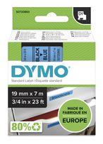 Dymo DYMO Original D1-Etikettenband | schwarz auf blau | 19 mm x 7 m | selbstklebendes Schriftband | für LabelManager-Beschriftungsgerät f&uuml;r 24,98 Euro