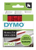 Dymo DYMO Original D1-Etikettenband | schwarz auf rot | 19 mm x 7 m | selbstklebendes Schriftband | für LabelManager-Beschriftungsgerät f&uuml;r 24,98 Euro