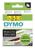 Dymo DYMO Original D1-Etikettenband | schwarz auf gelb | 19 mm x 7 m | selbstklebendes Schriftband | für LabelManager-Beschriftungsgerät f&uuml;r 24,98 Euro