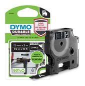 Dymo DYMO Original D1 Hochleistungs-Etikettenband | weiß auf schwarz | 12 mm x 3 m | permanent haftendes Vinyl- Schriftband | für LabelManager-Beschriftungsgerät f&uuml;r 12,99 Euro
