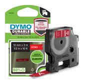 Dymo DYMO Original D1 Hochleistungs-Etikettenband | weiß auf rot | 12 mm x 3 m | permanent haftendes Vinyl-Schriftband | für LabelManager-Beschriftungsgerät f&uuml;r 11,99 Euro