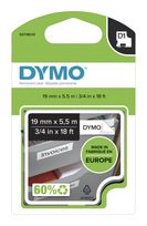 Dymo DYMO Original D1 Hochleistungs-Etikettenband | schwarz auf weiß |19 mm x 5,5 m | permanent haftendes Polyester-Schriftband | für LabelManager-Beschriftungsgerät f&uuml;r 24,98 Euro