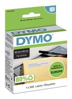 Dymo DYMO Original LabelWriter Rücksendeadressetiketten | 25 mm x 54 mm | Rolle mit 500 leicht ablösbaren Etiketten | selbstklebend | Beschriftungsgerät für LabelWriter Etikettendrucker f&uuml;r 18,46 Euro