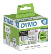 Dymo DYMO Original LabelWriter Mehrzwecketiketten | 57 mm x 32 mm | Rolle mit 1.000 leicht ablösbaren Etiketten | selbstklebend | für LabelWriter Etikettendrucker und Beschriftungsgerät f&uuml;r 39,96 Euro