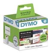 Dymo DYMO Original LabelWriter Mehrzwecketiketten | 54 mm x 70 mm | Rolle mit 320 leicht ablösbaren Etiketten | selbstklebend | für LabelWriter Etikettendrucker und Beschriftungsgerät f&uuml;r 39,95 Euro