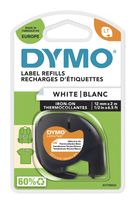 Dymo DYMO Original LetraTag Bügeletiketten | schwarz auf weiß | 12 mm x 2 m | Stoffetikettenband für LetraTag-Beschriftungsgerät f&uuml;r 10,95 Euro