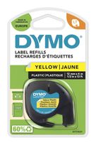 Dymo DYMO Original LetraTag Etikettenband | schwarz auf gelb | 12 mm x 4 m | selbstklebendes Kunststoffetiketten | für LetraTag-Beschriftungsgerät f&uuml;r 10,95 Euro