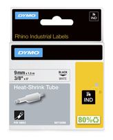 Dymo DYMO Rhino Industrie Schrumpfschlauch-Kabeletiketten | 9 mm1,5 m | Schwarz auf weiß | für DYMO Rhino Beschriftungsgerät f&uuml;r 34,38 Euro