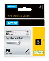 Dymo DYMO Rhino Industrie selbstlaminierende etiketten | 24 mm x 5,5 m | Schwarz auf Weiß | für DYMO Rhino Beschriftungsgerät f&uuml;r 27,36 Euro