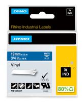 Dymo DYMO Rhino-Industrie-Vinyletiketten | 19 mm x 5,5 m | weiß auf blau | selbstklebendes Schriftband | für DYMO Rhino und LabelManager Beschriftungsgerät f&uuml;r 23,07 Euro