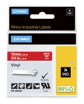 Dymo DYMO Rhino-Industrie-Vinyletiketten | 19 mm x 5,5 m | weiß auf rot | selbstklebendes Schriftband | für DYMO Rhino und LabelManager Beschriftungsgerät f&uuml;r 23,07 Euro