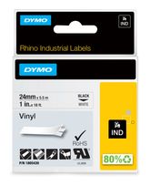 Dymo DYMO Rhino-Industrie-Vinyletiketten | 24 mm x 5,5 m | schwarzer Druck auf weißem Untergrund | selbstklebendes Schriftband f&uuml;r 27,36 Euro
