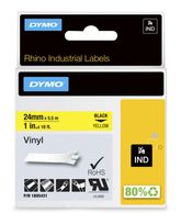 Dymo DYMO Rhino-Industrie-Vinyletiketten | 24 mm x 5,5 m | schwarz auf gelb | selbstklebendes Schriftband | für DYMO Rhino und LabelManager Beschriftungsgerät f&uuml;r 27,36 Euro