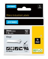 Dymo DYMO Rhino-Industrie-Vinyletiketten | 24 mm x 5,5 m | weiß auf schwarz | selbstklebendes Schriftband | für DYMO Rhino und LabelManager Beschriftungsgerät f&uuml;r 27,36 Euro