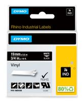 Dymo DYMO Rhino-Industrie-Vinyletiketten | 19 mm x 5,5 m | weiß auf schwarz | selbstklebendes Schriftband | für DYMO Rhino und LabelManager Beschriftungsgerät f&uuml;r 23,07 Euro