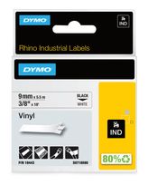 Dymo DYMO Rhino-Industrie-Vinyletiketten | 9 mm x 5,5 m | schwarz auf weiß | selbstklebendes Schriftband | für DYMO Rhino und LabelManager Beschriftungsgerät f&uuml;r 19,98 Euro