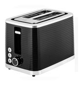 ECG Toaster 930 W 2 Scheibe(n) 7 Stufen  ST2750 Stripe (Schwarz, Stahl) f&uuml;r 25,46 Euro